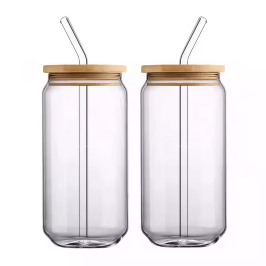Bamboo Lid Glass Cup: Sip In Style